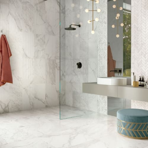 3D卡拉拉白大理石磁磚