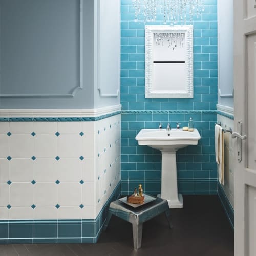 皇家新古典八角壁磚組-伯爵藍