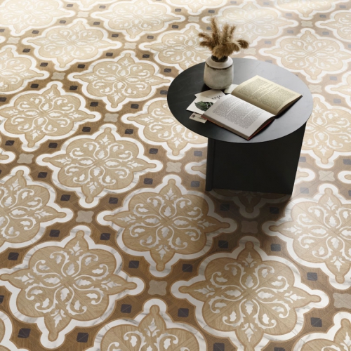 奈爾斯鏤雕木紋花磚