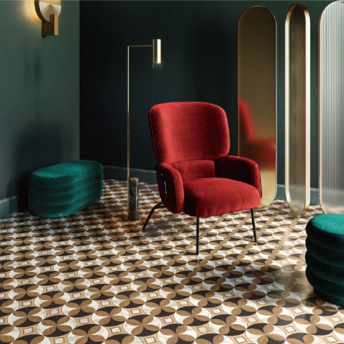 奈爾斯鏤雕木紋花磚