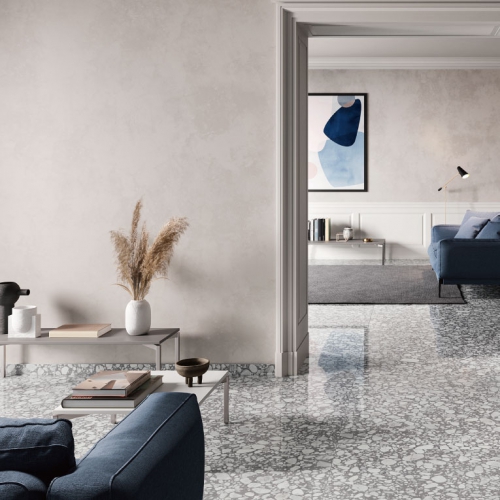 奧西諾水磨石磁磚-灰白