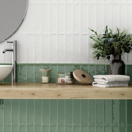 奧蘭多漾彩地鐵磚-莫蘭迪綠