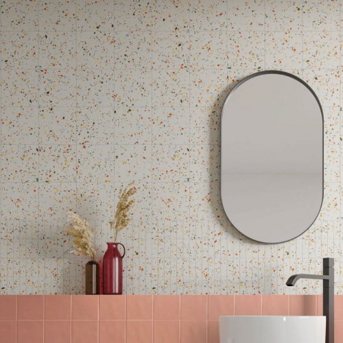 丹蒂亞水磨石磁磚-雲彩白