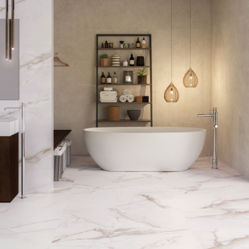 米蘭黃金白大理石磁磚