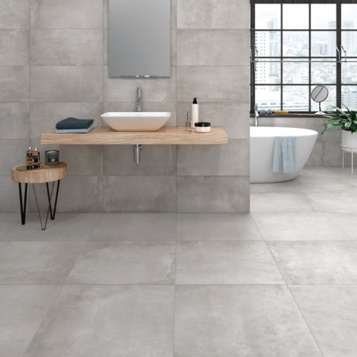 底比斯清水模磁磚-清水灰