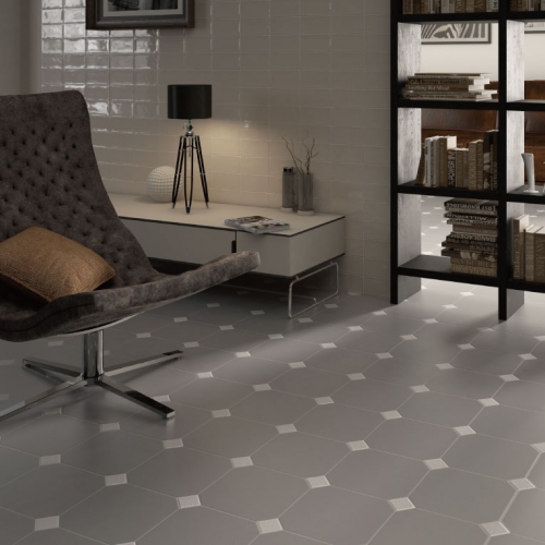 美式經典八角地磚-紳士灰