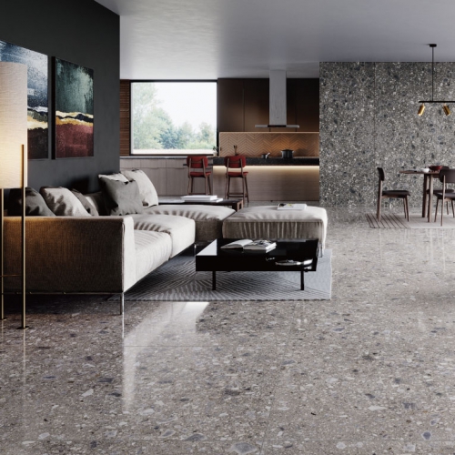 斑尼水磨石磁磚-鐵灰