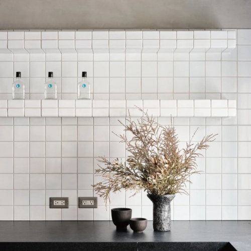 轉角磚配件-伊利諾極簡白