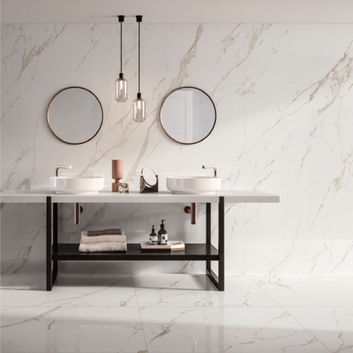 黃金卡拉拉白大理石磁磚