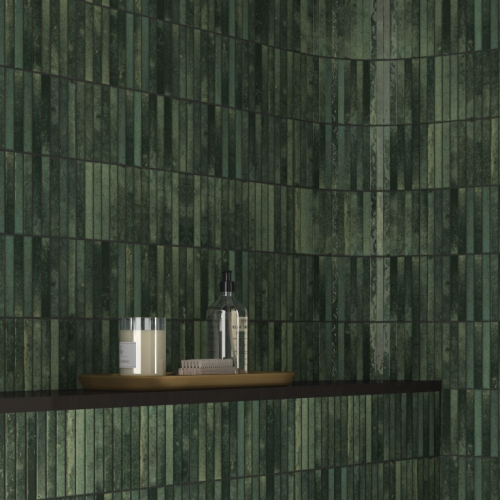 卡法蒂馬賽克地鐵磚-蔭草綠