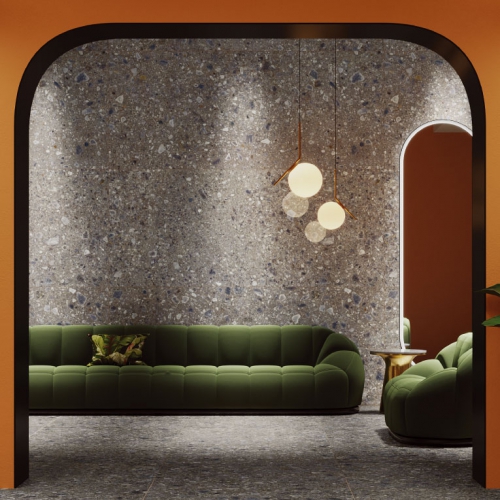 斑尼水磨石大板磚-鐵灰