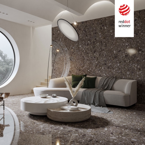 斑尼水磨石大板磚-隕石黑