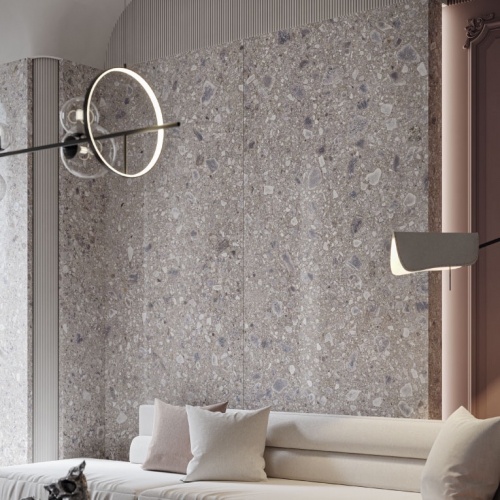 斑尼水磨石大板磚-碎石灰