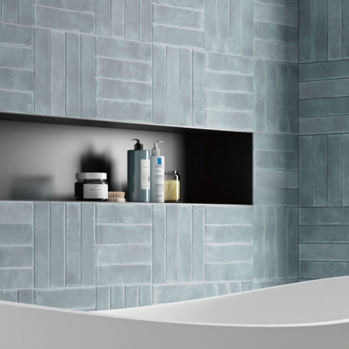 風雅粉彩地鐵磚-清水藍