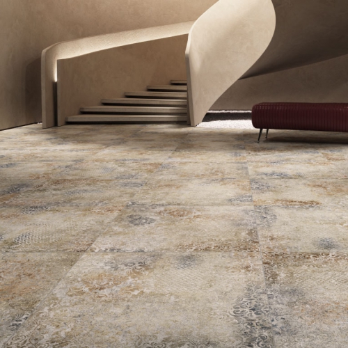 奧希亞清水模花磚-印紋花