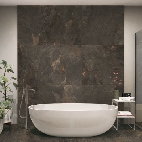 洛克里石紋磚-岩霧黑