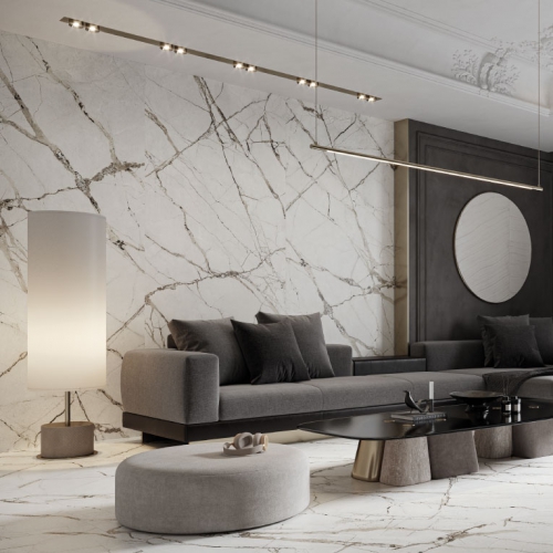 沃貝茲大理石大板磚-雕刻白