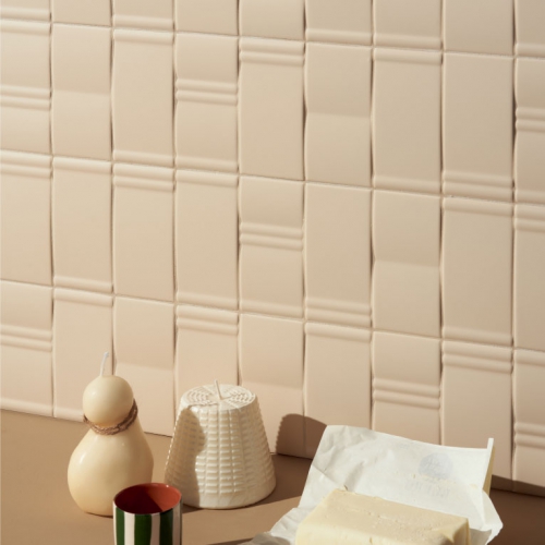 莫恩斯法式造型壁磚-奶油米