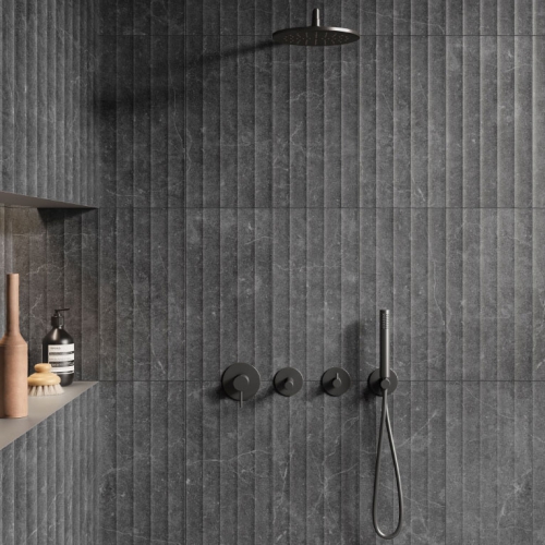 帕利尼線條石紋磚-墨碳黑