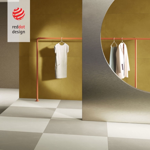 伊莫拉清水模磁磚-金沙黃