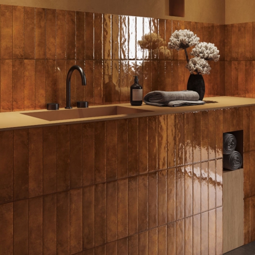 艾希特窯變地鐵磚-珊瑚紅