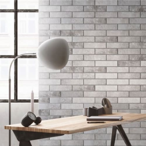 伯明罕復古文化磚-煙白