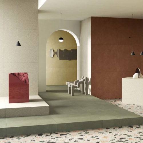 伊莫拉清水模磁磚-醇酒紅