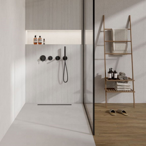 索萊達清水模磁磚-粉光白