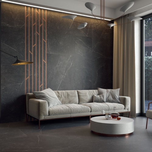 拉努斯石紋磁磚-宙黑